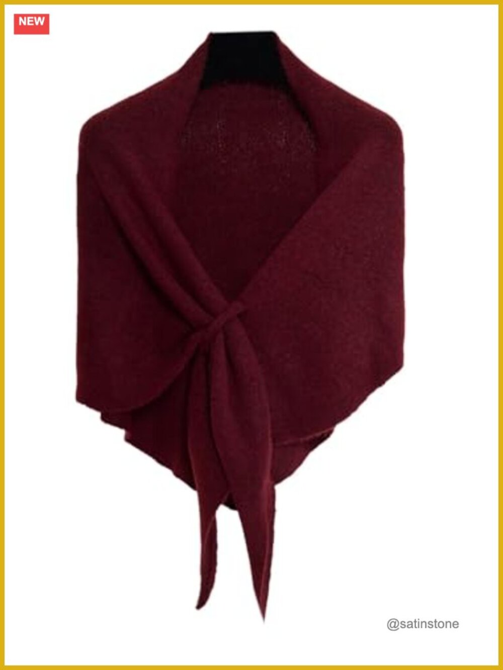Wool Blend Knit Cape Shawl Wrap Pashmina Shoulder Cover Up